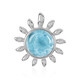 Colgante en plata con Larimar