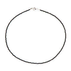 Collar en plata con Espinela negra