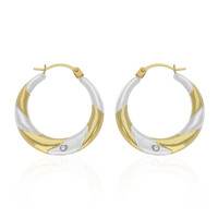 Pendientes en oro con Diamante PK (H)