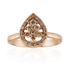 Anillo en oro con Diamante rosa de Francia de Argyle SI1