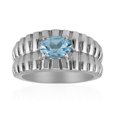 Anillo en plata con Topacio azul cielo (TPC)