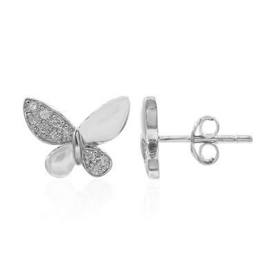 Pendientes en plata con Diamante I3 (I)