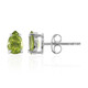 Pendientes en plata con Peridoto de Birmania