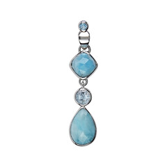 Colgante en plata con Larimar