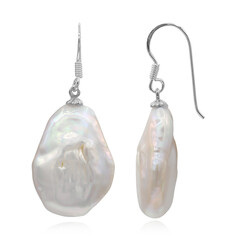 Pendientes en plata con Perla Keshi (TPC)