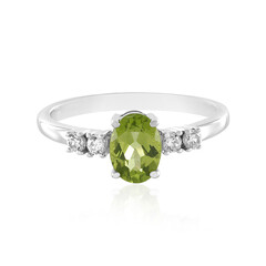 Anillo en plata con Peridoto