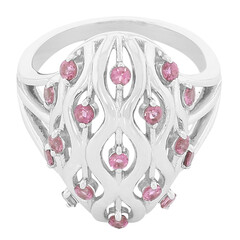 Anillo en plata con Turmalina rosa