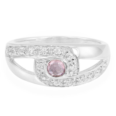 Anillo en plata con Zafiro rosado