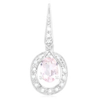 Colgante en plata con Turmalina cuprífera rosa