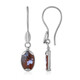 Pendientes en plata con Calcedonia (Bali Barong)