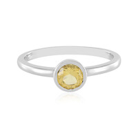 Anillo en plata con Berilo amarillo