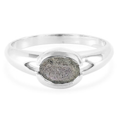 Anillo en plata con Espectrolita