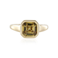 Anillo en oro con Zircón amarillo