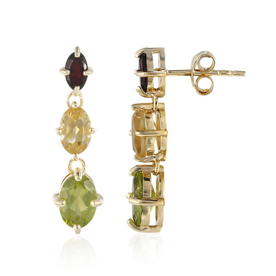 Pendientes en plata con Peridoto de Birmania