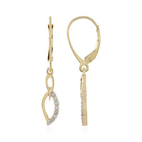 Pendientes en oro con Diamante SI1 (H)