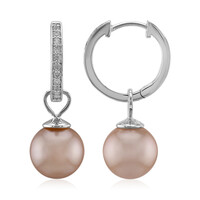 Pendientes en plata con Perla Ming (TPC)