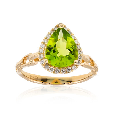 Anillo en oro con Peridoto de Dashihe (CIRARI)