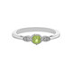 Anillo en plata con Peridoto de Arizona