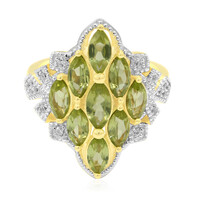 Anillo en plata con Peridoto