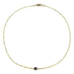 Collar en oro con Diamante negro (Adela Gold)