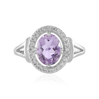 Anillo en plata con Amatista Rosa de Francia