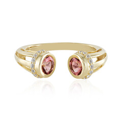 Anillo en oro con Turmalina rosa de Nigeria (Adela Gold)