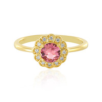 Anillo en plata con Turmalina rosa