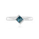 Anillo en plata con Diamante azul I3