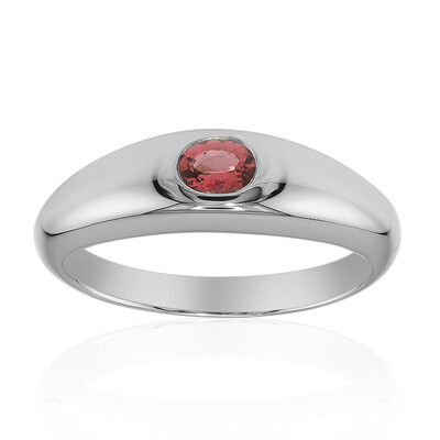 Anillo en plata con Turmalina rosa de Brasil