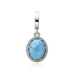 Colgante en plata con Larimar