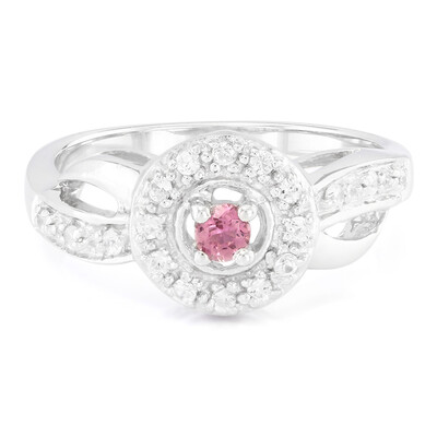 Anillo en plata con Turmalina rosa