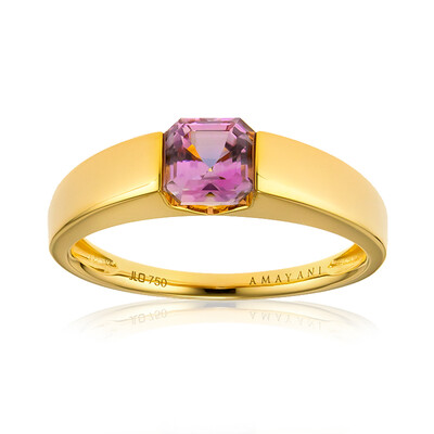 Anillo en oro con Diáspora rosa (AMAYANI)