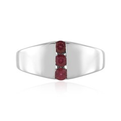 Anillo en plata con Turmalina rosa de Nigeria