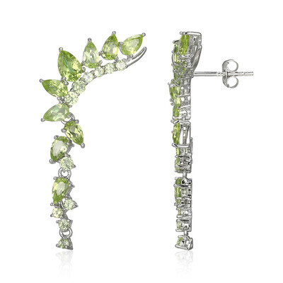 Pendientes en plata con Peridoto