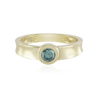 Anillo en oro con Diamante azul I3