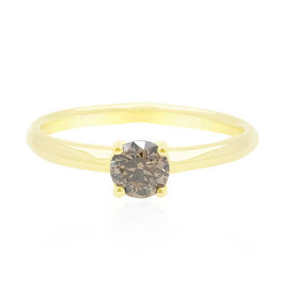 Anillo en oro con Diamante champán Argyle SI2 (de Melo)