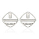 Pendientes en plata con Topacio blanco (MONOSONO COLLECTION)