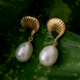 Pendientes en plata con Perla blanca Freshwater