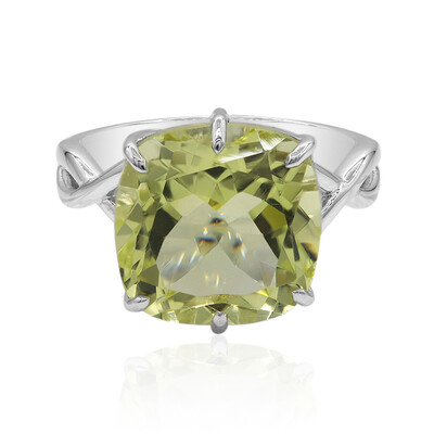 Anillo en plata con Cuarzo del Ouro Verde (Tenner Diniz)