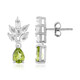 Pendientes en plata con Peridoto