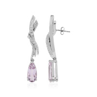 Pendientes en plata con Amatista Rosa de Francia