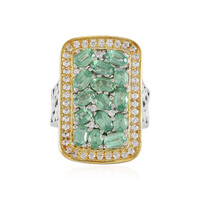 Anillo en plata con Cianita menta (Dallas Prince Designs)