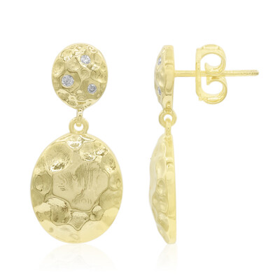 Pendientes en plata con Diamante I1 (G) (Annette)