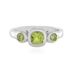 Anillo en plata con Peridoto