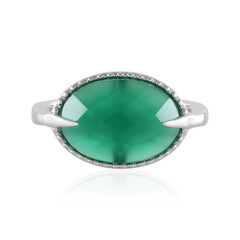 Anillo en plata con Ónix verde