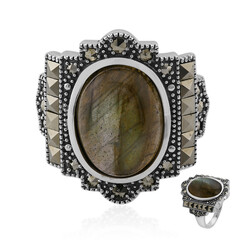 Anillo en plata con Labradorita (Annette classic)