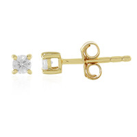 Pendientes en oro con Diamante I4 (J)