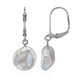 Pendientes en plata con Perla gris freshwater Keshi (TPC)