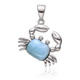 Colgante en plata con Larimar