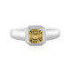 Anillo en plata con Zircón amarillo